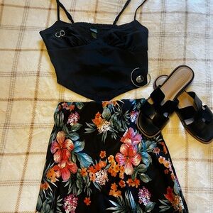 Black tank top with lace Wild Fable